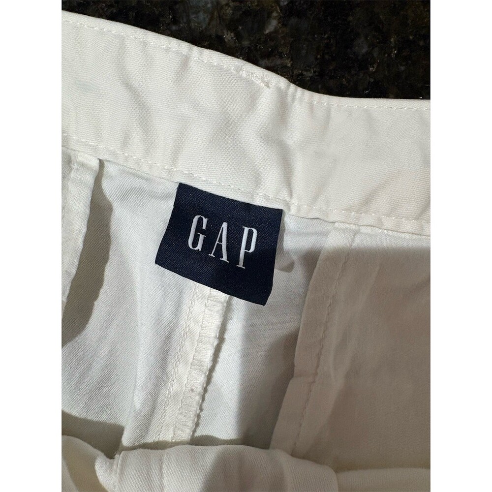 Gap Pants Womens Size 12 Ivory Pleated Wide-Leg High Rise - Picture 10 of 13
